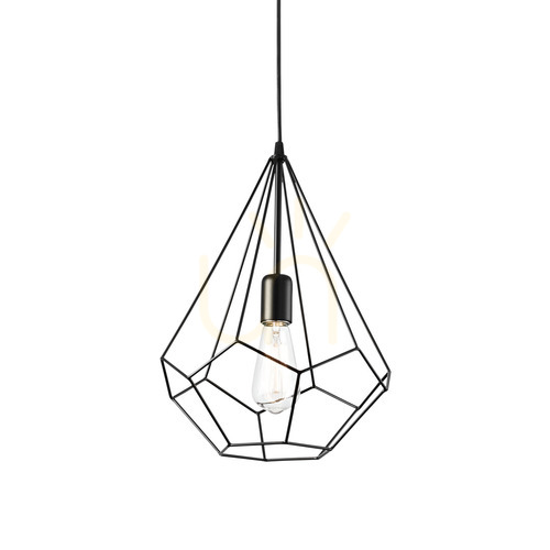 Skontrolujte Závesné svietidlo Ideallux Ampolla SP1 Nero čierne 30 cm E27 148175