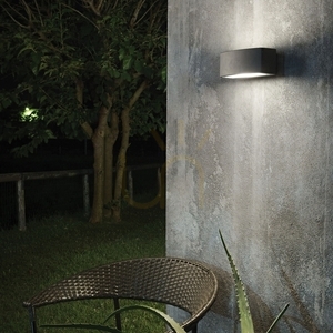 Vonkajšie nástenné svietidlo Ideallux Andromeda AP1 Grigio sivé E27 158822 small 1