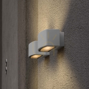 Vonkajšie nástenné svietidlo Ideallux Andromeda AP1 Grigio sivé E27 158822 small 3