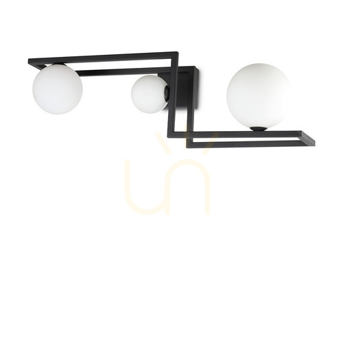 Skontrolujte Plafón Ideallux Angolo PL3 Nero čierny 3xG9 284286
