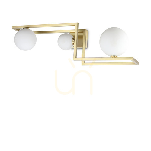 Skontrolujte Plafón Ideallux Angolo PL3 Ottone mosadzný 3xG9 284330