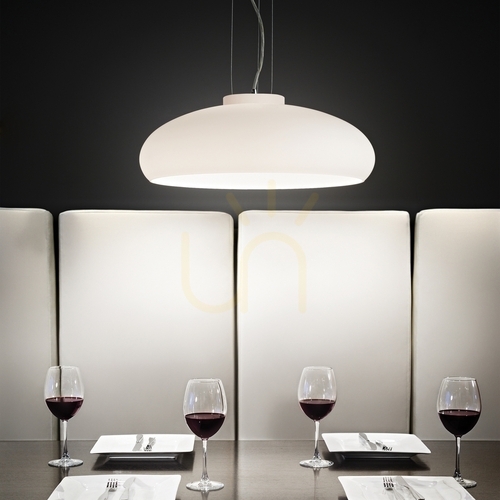 Skontrolujte Závesné svietidlo Ideallux ARIA SP1 biele sklenené 49,5 cm 059679