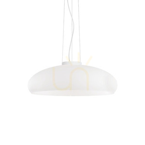 Závesné svietidlo Ideallux ARIA SP1 biele sklenené 49,5 cm 059679 small 0