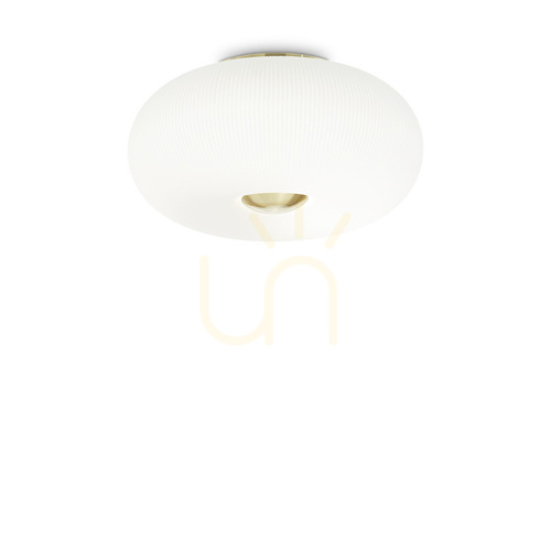 Skontrolujte Plafón Ideallux ARIZONA PL5 biely sklenený 50 cm 214511