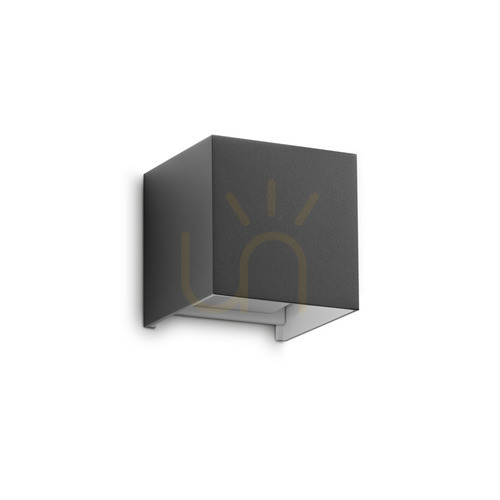 Skontrolujte Vonkajšie nástenné svietidlo Ideallux ATOM AP D10 antracit 12W 3000K 313429