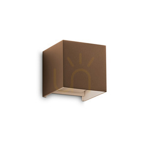 Vonkajšie nástenné svietidlo Ideallux ATOM AP D10 Coffee LED 12W hnedé 313443 small 0