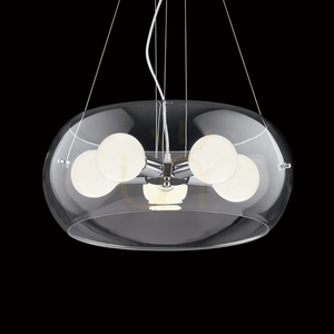 Závesné svietidlo Ideallux AUDI-10 SP5 transparentné chróm 5xE27 016863 small 2