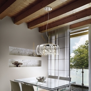 Závesné svietidlo Ideallux Audi-80 SP8 transparentné chróm 8xG9 50 cm 031750 small 4
