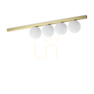 Plafón Ideallux BINOMIO PL4 OTTONE mosadz 4xG9 86 cm 328461 small 0