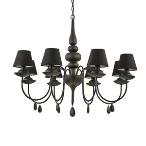 Závesné svietidlo Ideallux Blanche SP8 Nero čierne 8xE14 priemer 92 cm 111896 0 Závesné svietidlo Ideallux Blanche SP8 Nero čierne 8xE14 priemer 92 cm 111896 small 0