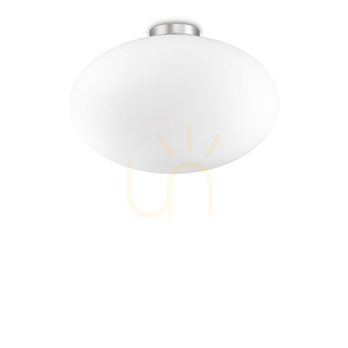 Skontrolujte Plafón Ideallux CANDY PL1 D40 biely sklenený 40 cm 086781