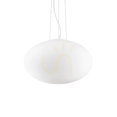 Skontrolujte Závesné svietidlo Ideallux CANDY SP1 D50 biele sklenené 50 cm 086743