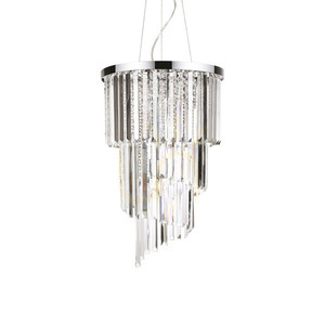 Závesné svietidlo Ideallux Carlton SP8 Cromo 8xE14 chróm krištáľ 40 cm 117737 small 0