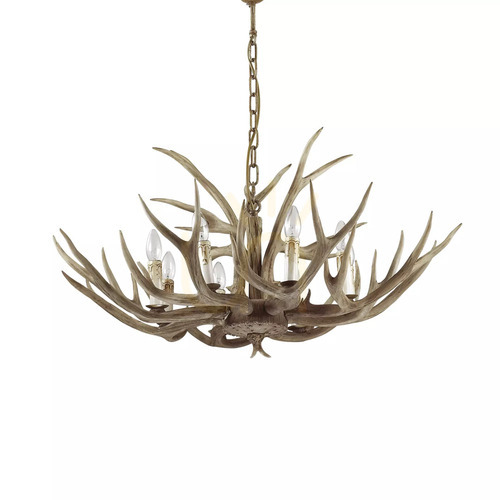 Skontrolujte Závesné svietidlo Ideallux Chalet SP8 béžové 8xE14 91 cm 115504