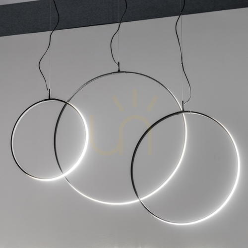 Skontrolujte Závesné svietidlo Ideallux Circus SP D74 čierne LED 36W 291406
