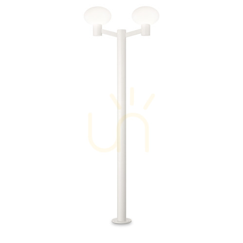Skontrolujte Vonkajšia stojaca lampa Ideallux CLIO MPT2 biela E27 2x42W 197 cm 249506