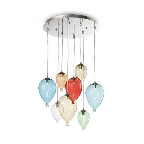 Skontrolujte Prívesné svietidlo Ideallux Clown SP8 Color 100944 viacfarebné 8xG9 50 cm