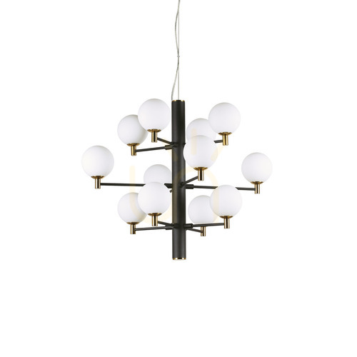 Skontrolujte Závesné svietidlo Ideallux Copernico SP12 Nero čierne 71 cm 197319