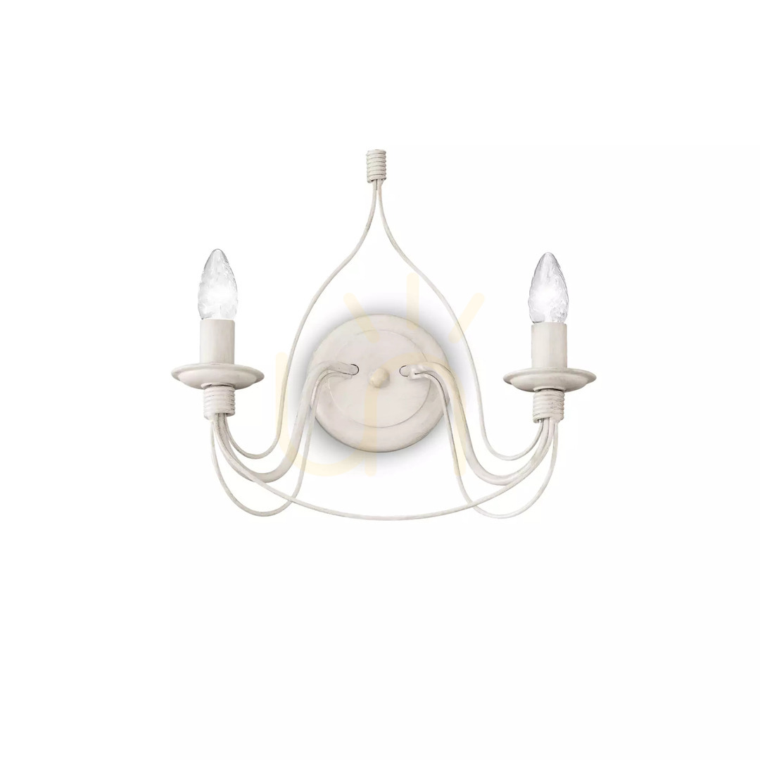vyhliadka Nástenné svietidlo Ideallux CORTE AP2 BIANCO biele 2xE14 028460 Nástenné svietidlo Ideallux CORTE AP2 BIANCO biele 2xE14 028460