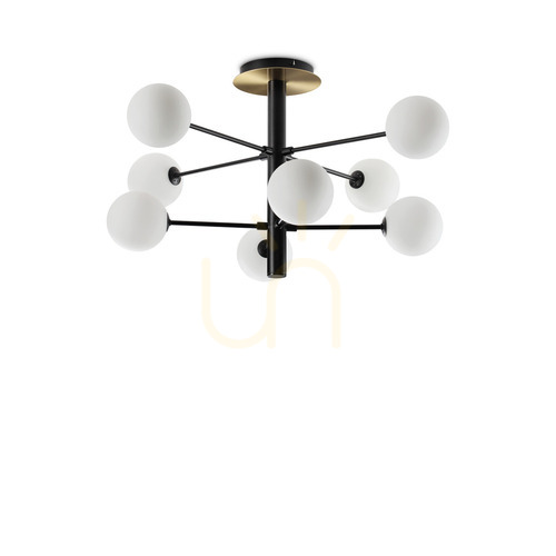 Skontrolujte Plafón Ideallux Cosmopolitan PL8 čierny 64 cm 8xG9 328485