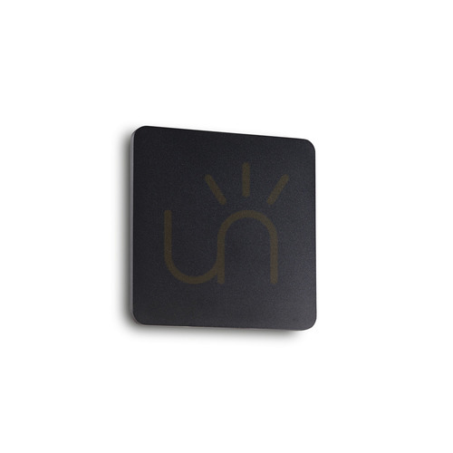 Skontrolujte Nástenné svietidlo Ideallux COVER AP D15 SQUARE NERO čierne LED 9,5 W 195766