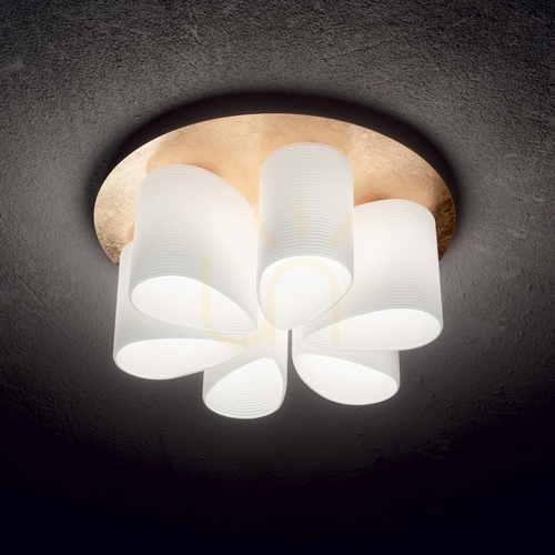 Skontrolujte Plafón Ideallux Daisy PL6 Gold 247779 6xE27 Ø60 cm