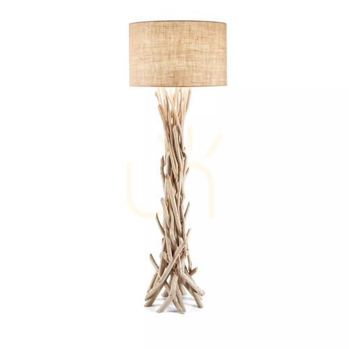 Skontrolujte Stojaca lampa Ideallux DRIFTWOOD PT1 drevo tkanina 55 cm 148939