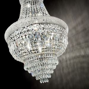 Závesné svietidlo Ideallux Dubai SP10 chróm krištáľ 10xE14 52 cm 215969 small 4