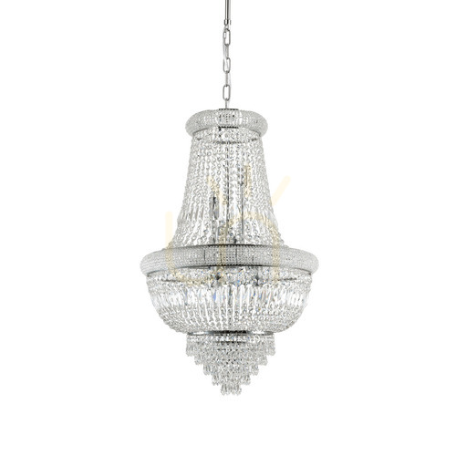 Skontrolujte Závesné svietidlo Ideallux Dubai SP10 chróm krištáľ 10xE14 52 cm 215969