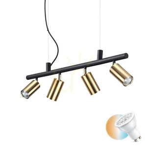 Závesné svietidlo Ideallux DYNAMITE SP4 244624 mosadz 4x GU10 čierna small 0