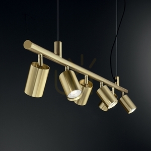 Závesné svietidlo Ideallux DYNAMITE SP4 244624 mosadz 4x GU10 čierna small 1