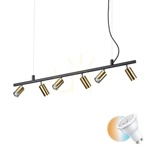 Prívesné svietidlo Ideallux DYNAMITE SP6 OTTONE mosadz 6xGU10 244648 small 0