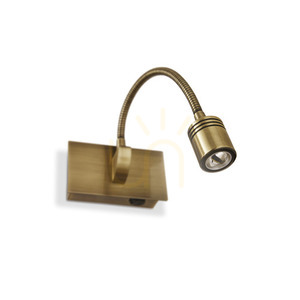 Nástenné svietidlo Ideallux Dynamo AP Brunito mosadz LED 3,5 W 121352 small 0
