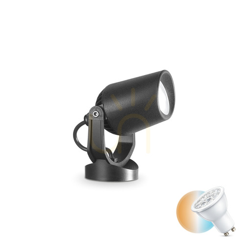 Skontrolujte Reflektor Ideallux ELIO PR1 čierny GU10 1x6W IP65 120201