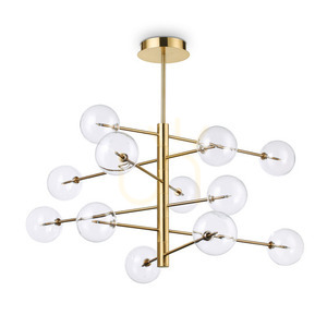 Závesné svietidlo Ideallux Equinoxe SP12 mosadzné 12xG4 200125 small 0