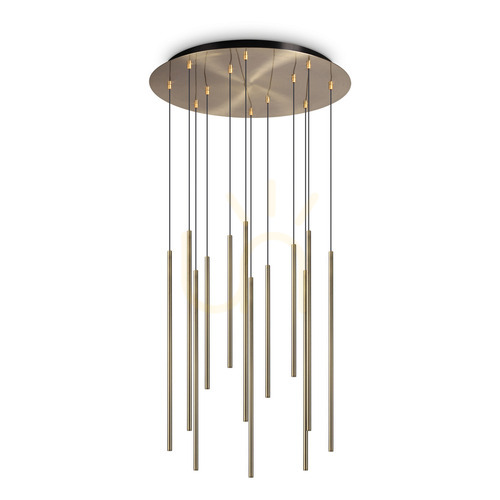Skontrolujte Závesné svietidlo Ideallux FILO SP12 OTTONE mosadz 60 cm LED 19W 263663