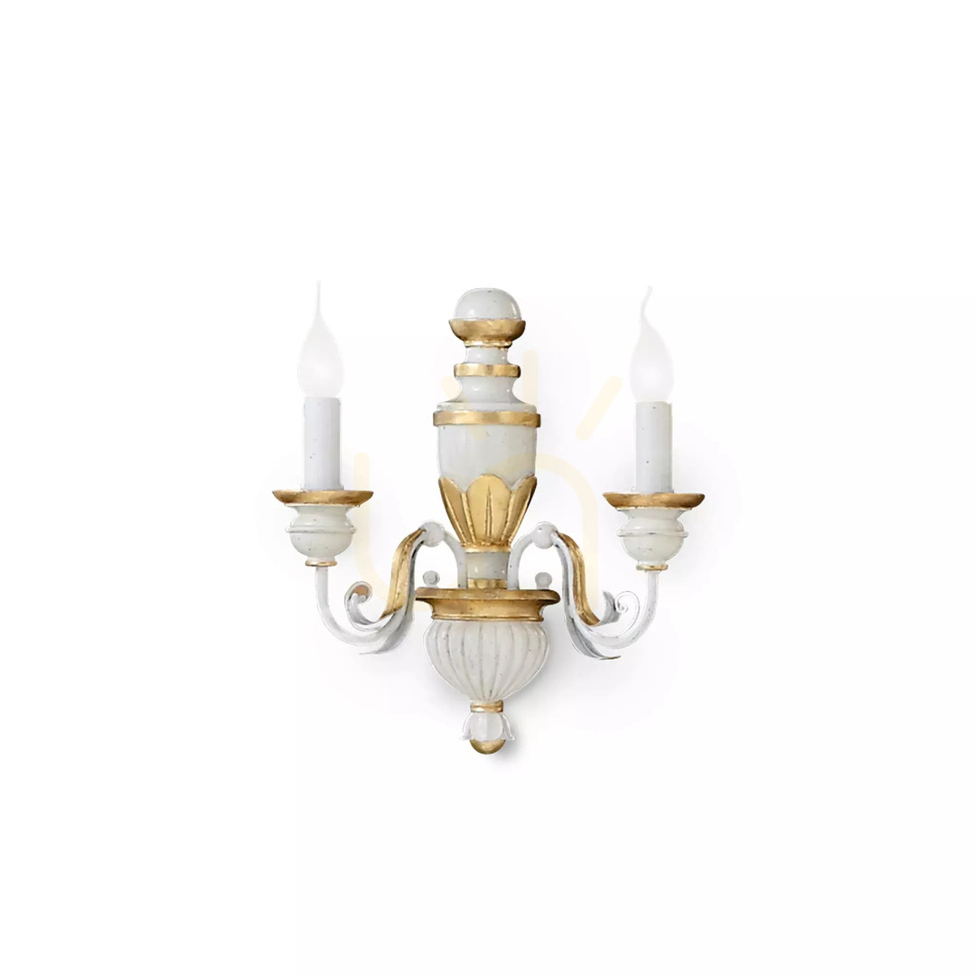 Náhľad Nástenné svietidlo Ideallux FIRENZE AP2 ORO zlaté 2xE14 020846 Nástenné svietidlo Ideallux FIRENZE AP2 ORO zlaté 2xE14 020846
