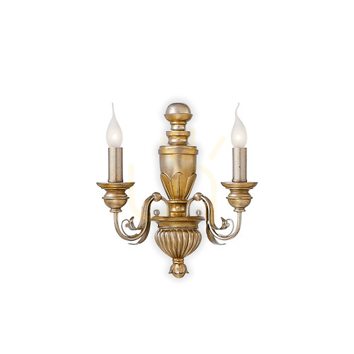 Skontrolujte Nástenné svietidlo Ideallux FIRENZE AP2 ORO zlaté 2xE14 020846