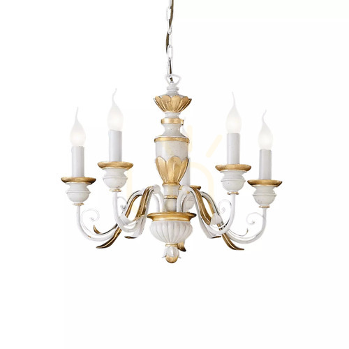 Skontrolujte Prívesné svietidlo Ideallux FIRENZE SP5 BIANCO biele 5xE14 012865
