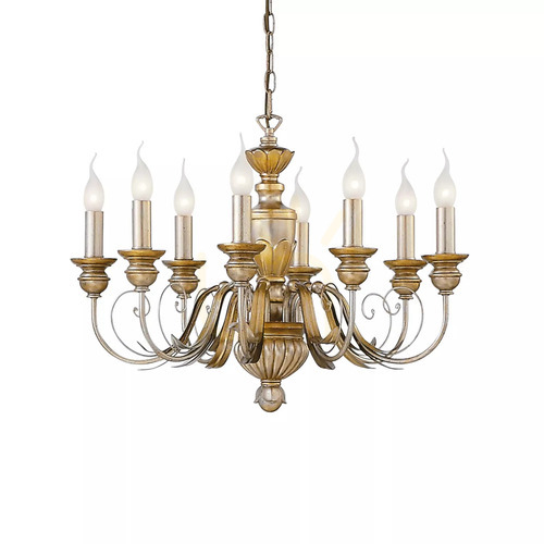 Skontrolujte Prívesné svietidlo Ideallux Firenze SP8 ORO zlaté 8xE14 020839