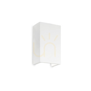 Nástenné svietidlo Ideallux Flash Gesso AP1 High biele sádrové G9 214689 0 Nástenné svietidlo Ideallux Flash Gesso AP1 High biele sádrové G9 214689 small 0