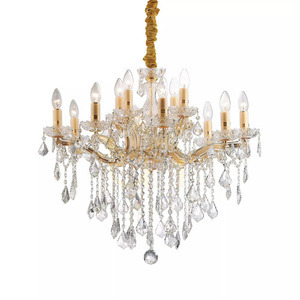 Závesné svietidlo Ideallux Florian SP12 chróm krištáľ 12xE14 035604 small 2