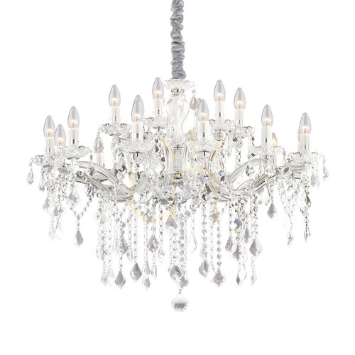 Skontrolujte Závesné svietidlo Ideallux Florian SP18 chróm krištáľ 86 cm 075150