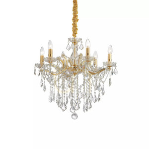 Závesné svietidlo Ideallux Florian SP6 Cromo chróm 6xE14 60 cm 035628 small 2