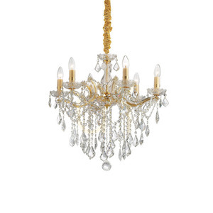 Prívesné svetlo Ideallux Florian SP6 ORO zlaté 6xE14 60 cm 035635 0 Prívesné svetlo Ideallux Florian SP6 ORO zlaté 6xE14 60 cm 035635 small 0