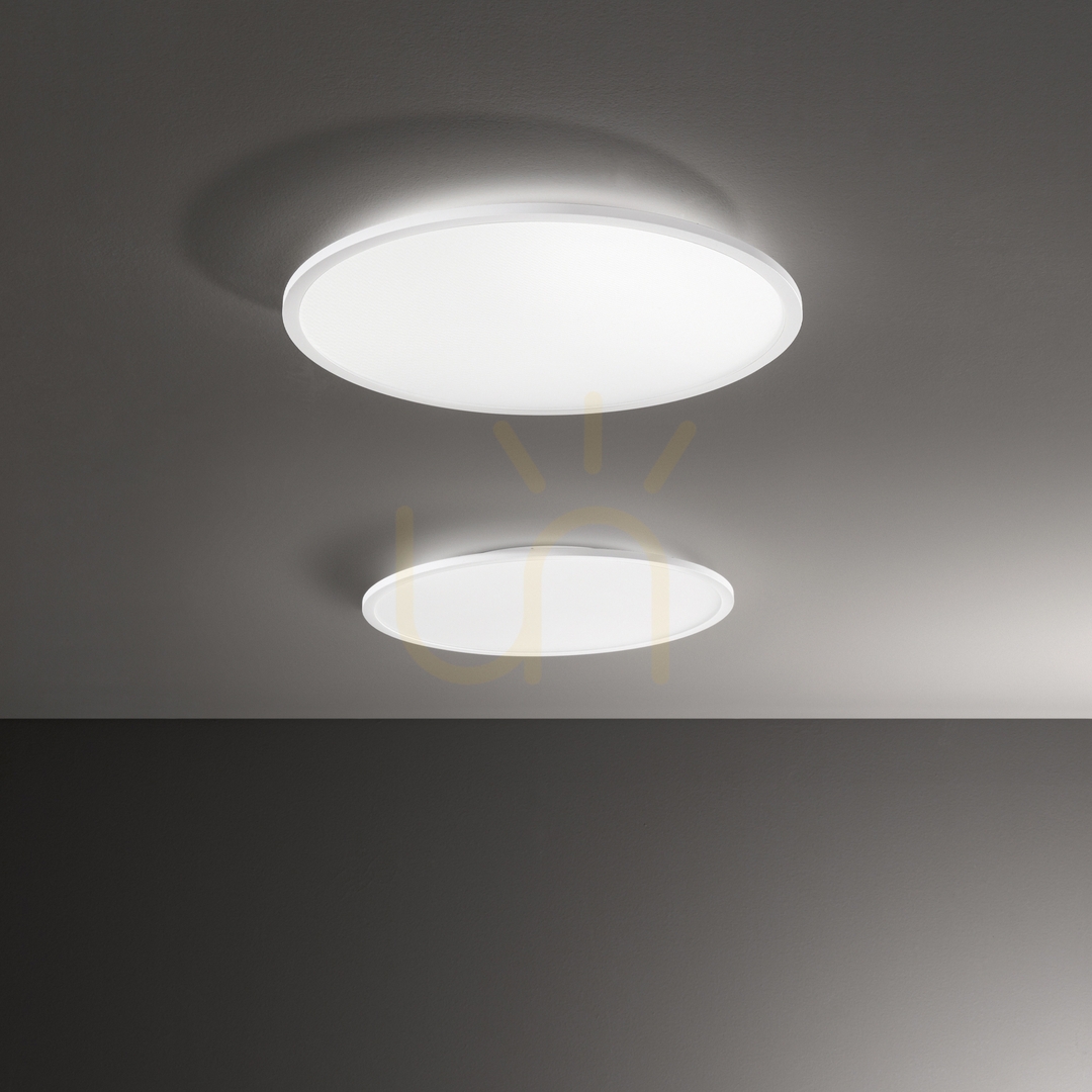 Displej Vonkajší stropný LED plafón Ideallux Fly Slim D60 3000K biely 53W 292250 Vonkajší stropný LED plafón Ideallux Fly Slim D60 3000K biely 53W 292250