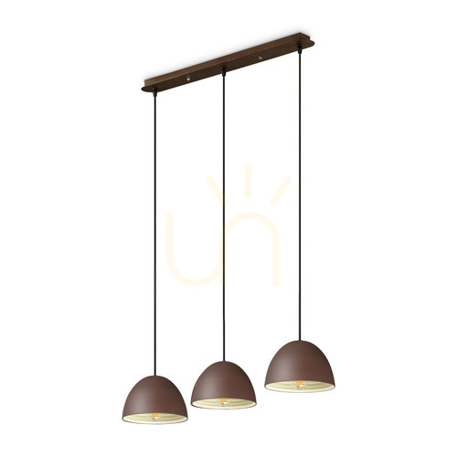 Skontrolujte Závesné svietidlo Ideallux FOLK SP3 COFFEE 174235 tyrkysové 3xE27 72 cm