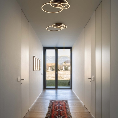 Skontrolujte Plafón Ideallux Frame Cerchio Nero čierny LED 41W 61 cm 269825