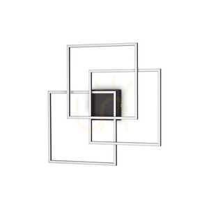Plafón Ideallux Frame Quadrato Nero čierny LED 33W 53,3 cm 270678 small 0