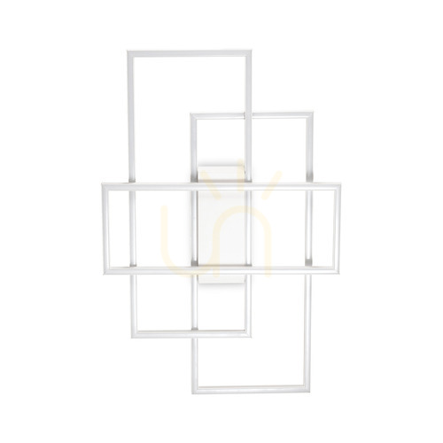 Skontrolujte Plafón Ideallux Frame Rettangolo biely LED 33W 62,5 cm 230726